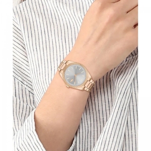 Women's Lacoste Capucine Quartz Grey Crystal Round Dial Watch