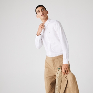 Men's Slim Fit Stretch Cotton Poplin Shirt