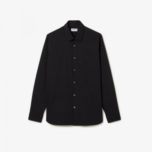 Men's Lacoste Slim Fit French Collar Cotton Poplin Shirt