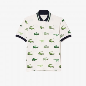 Men's Lacoste Golf Crocodile Print Polo Shirt