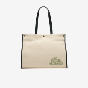 Women's Lacoste Print Front Tote Bag