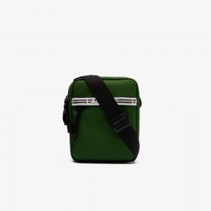 Men's Lacoste Neocroc Recycled Fiber Vertical Messenger Bag