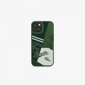 Lacoste Patchwork Print iPhone 14 Max Case