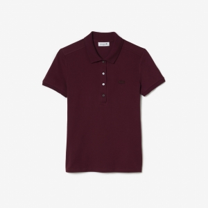 Lacoste slim fit polo shirt in stretch cotton piqué