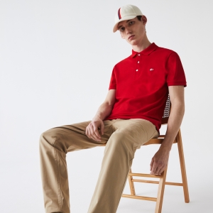 Men's Slim fit Lacoste Polo Shirt in stretch petit pique