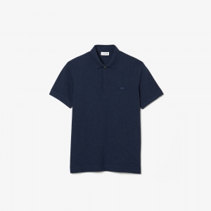 Men's Lacoste Paris Polo Shirt Regular Fit Stretch Cotton Pique