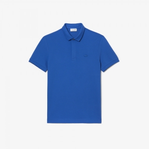 Men's Lacoste Paris Polo Shirt Regular Fit Stretch Cotton Pique