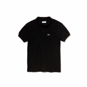 Lacoste children's regular fit polo shirt in plain petit piqué