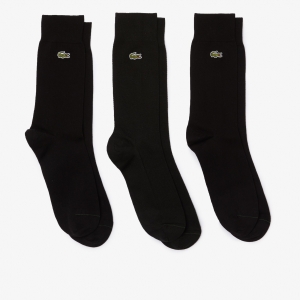Unisex High-Cut Cotton Pique Socks Three-Pack