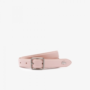 Women's Fine Reversible Smooth And Grained Leather Belt
