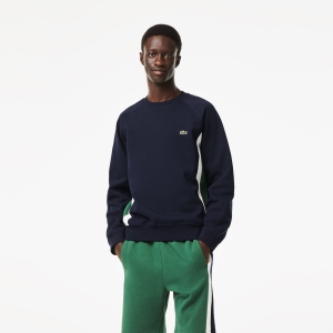 Men's Lacoste Brushed Fleece Colourblock Sweatshirt
