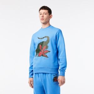 Men's Lacoste x Netflix Organic Cotton Print Sweatshirt