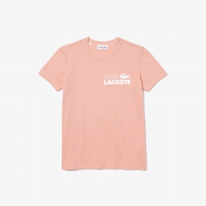 Women's Lacoste Slim Fit Organic Cotton Jersey T-shirt