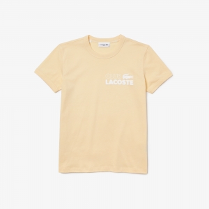 Women's Lacoste Slim Fit Organic Cotton Jersey T-shirt