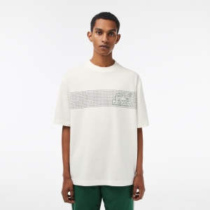 Men's Lacoste Loose Fit Tennis Print T-shirt