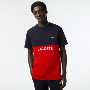 Men's Lacoste Regular Fit Cotton Jersey Colourblock T-shirt