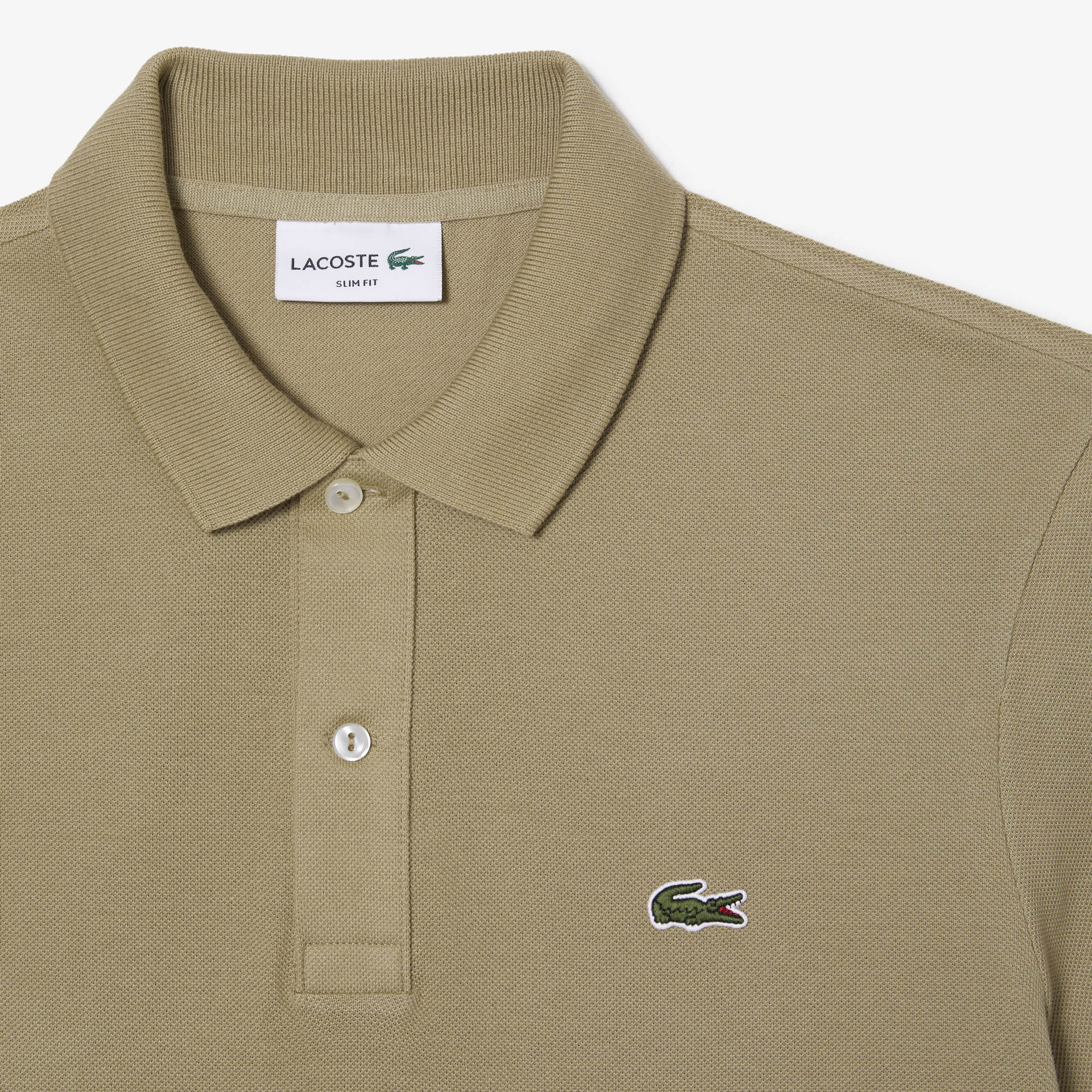 Lacoste Beige Short Sleeves Original L.12.12 Slim Fit Polo Shirt for ...